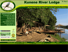 Tablet Screenshot of kuneneriverlodge.com